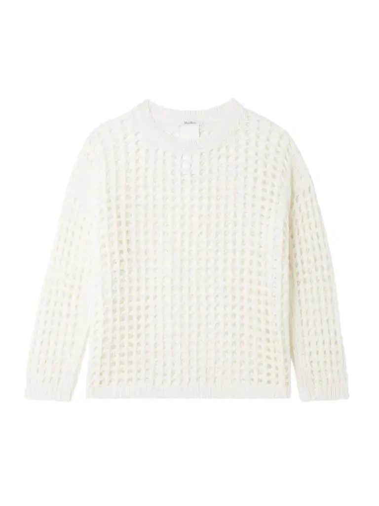 Max Mara Crocheted Cotton Sweater