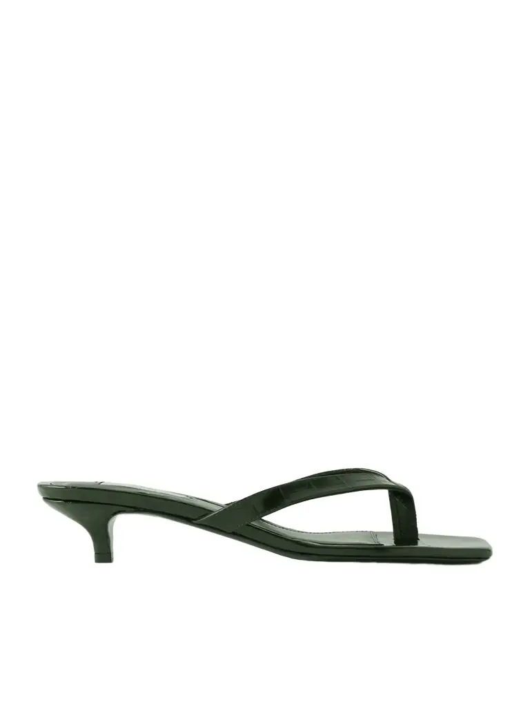 TOTEME Croc-effect Leather Sandals