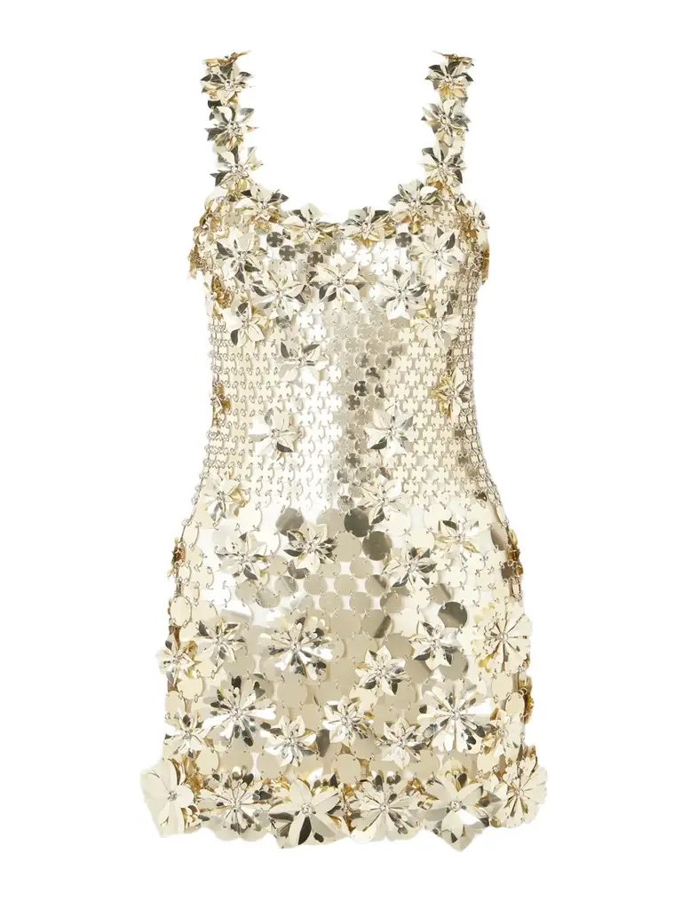 Rabanne Embellished Chainmail Mini Dress
