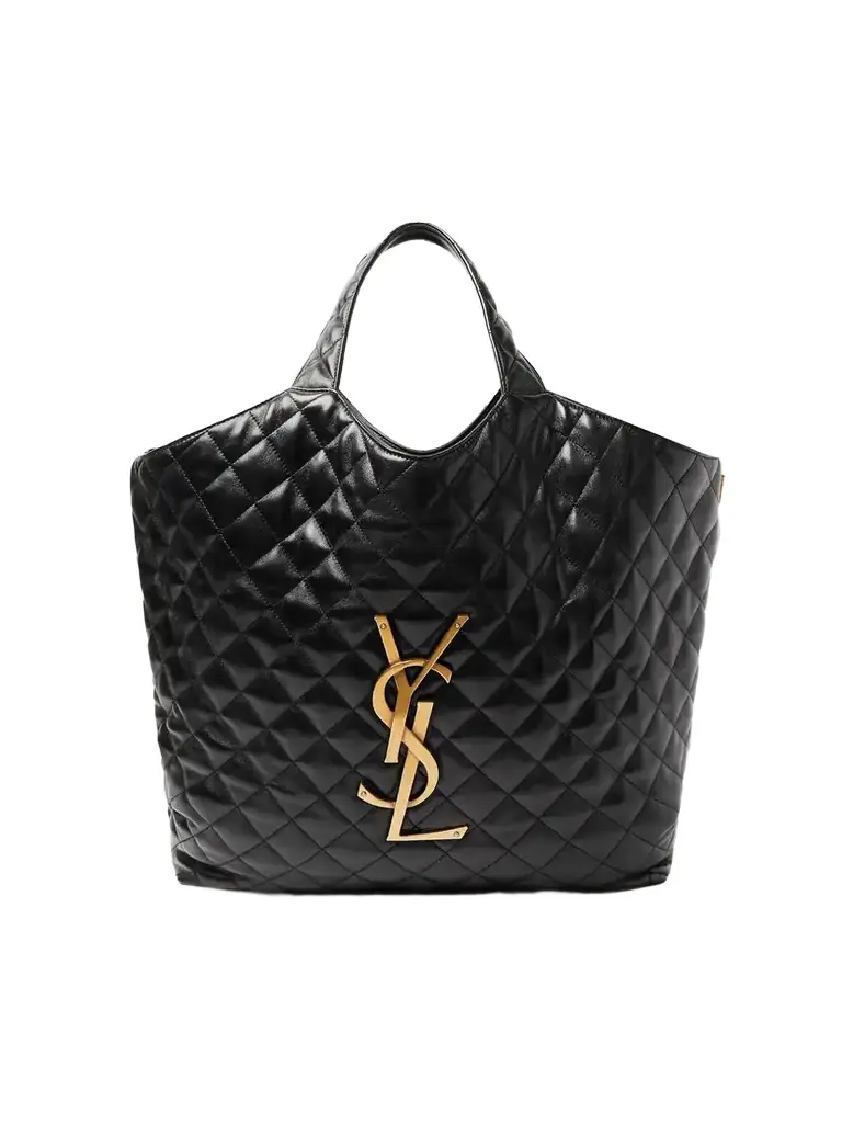 Saint Laurent Icare Maxi Matelassé Leather Tote