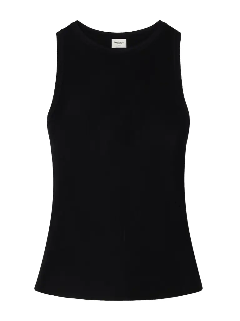 Saint Laurent Ribbed-knit Tank