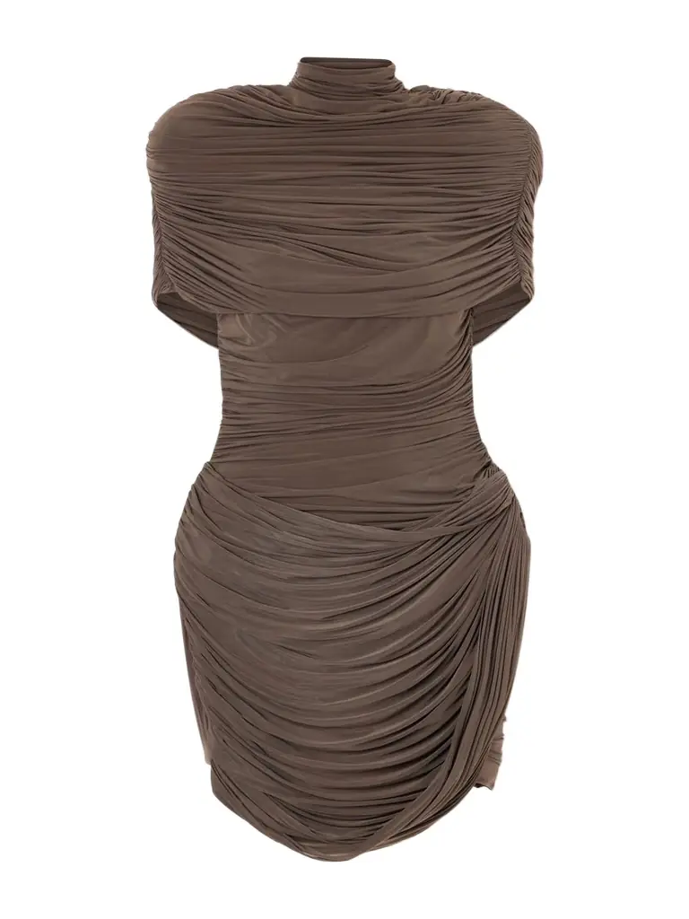 Magda Butrym Ruched Jersey Mini Dress