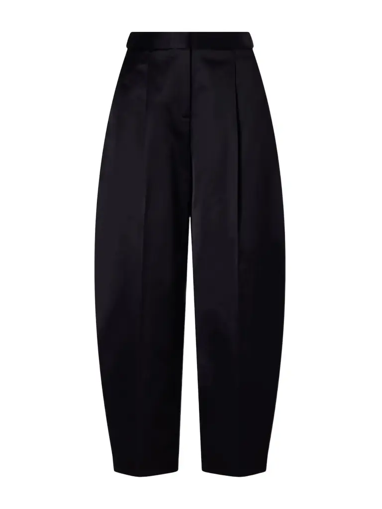 Alaïa Pleated Cotton-blend Tapered Pants