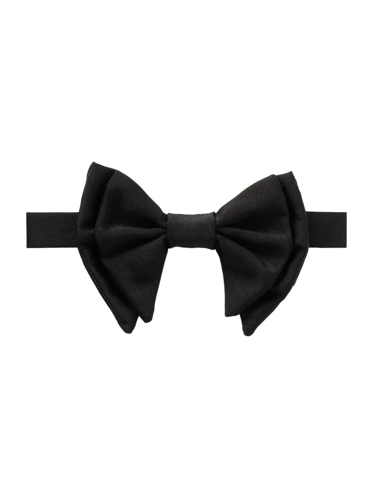 De Petrillo Pre-Tied Silk and Cotton-Blend Twill Bow-Tie - Men