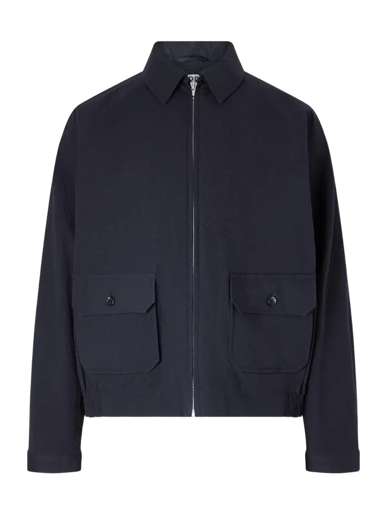 BODE Cotton-Blend Seersucker Bomber Jacket - Men