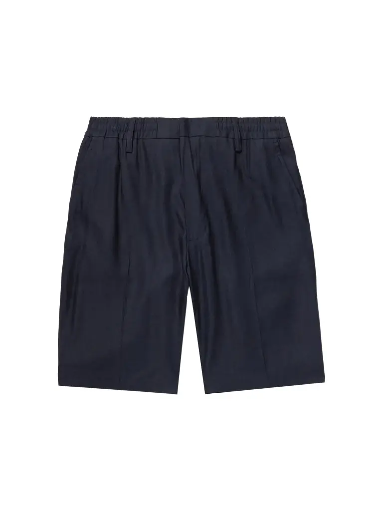 NN07 Billie 1808 Straight-Leg LENZING™ ECOVERO™ and Linen-Blend Shorts - Men