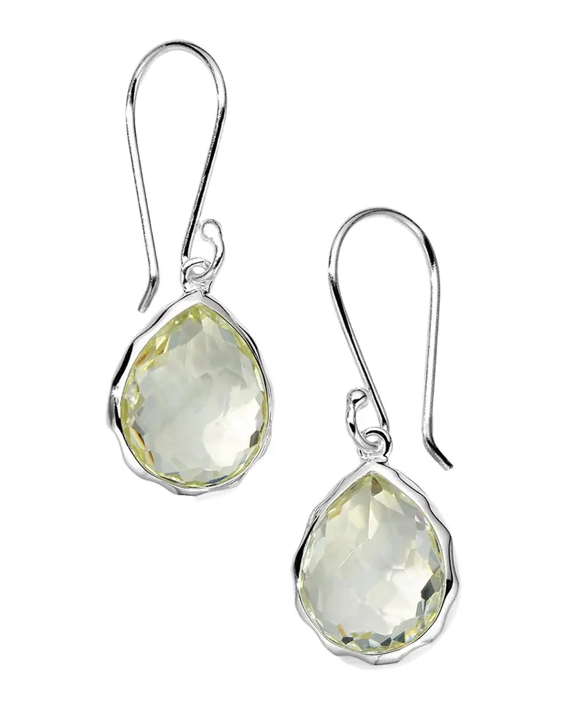Ippolita 925 Rock Candy Prasiolite Teardrop Earrings