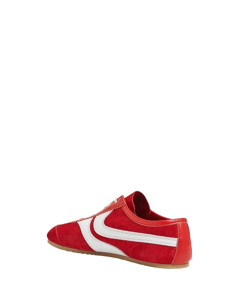 Dries Van Noten Men 's Suede and Leather Low-Top Sneakers