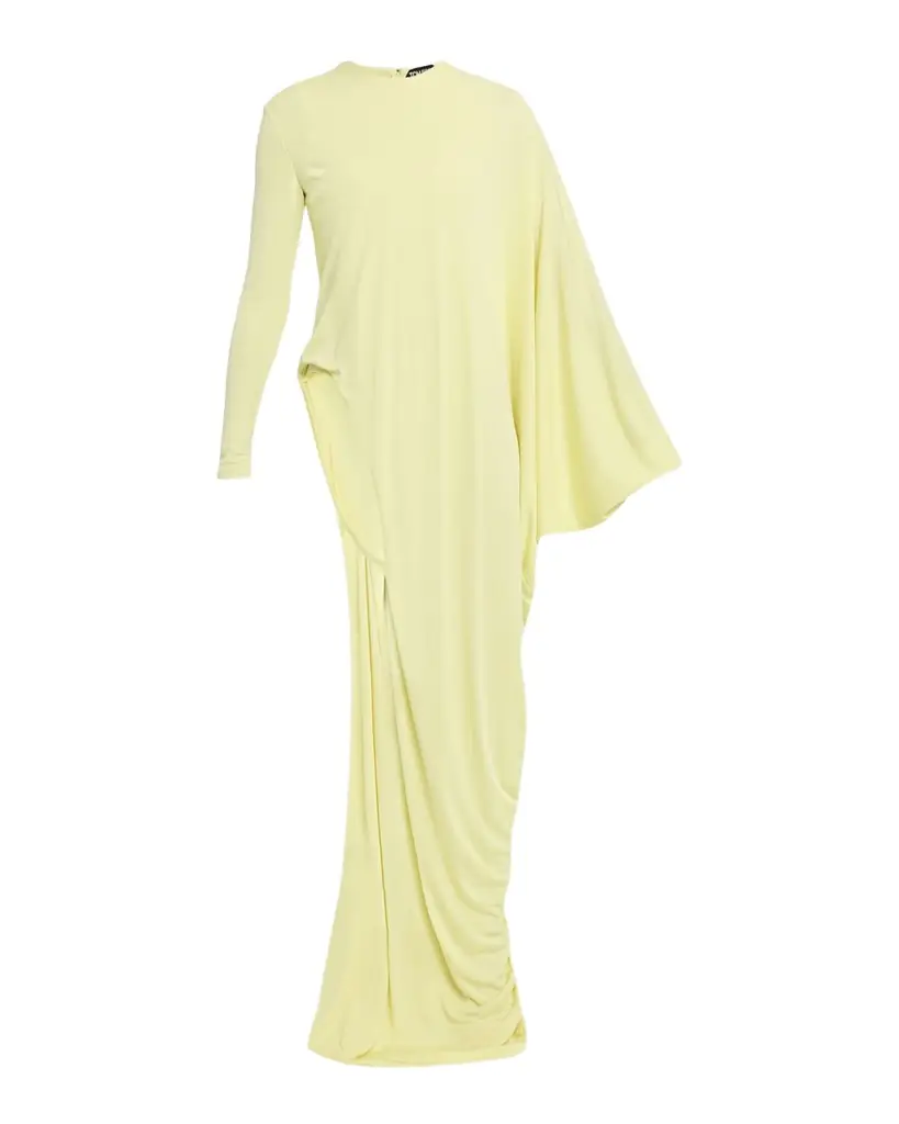 TOM FORD Draped Cutout Long-Sleeve Gown