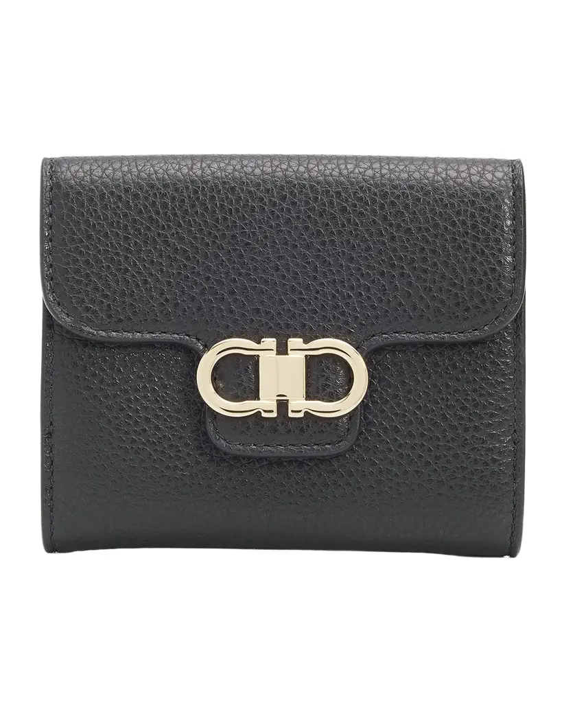 Ferragamo Portafoglio Leather Gancini Wallet