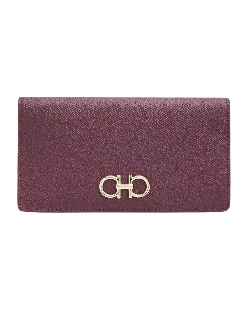Ferragamo Gancini Leather Continental Wallet