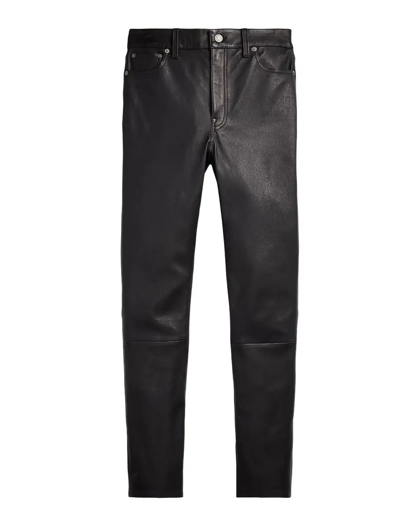 Polo Ralph Lauren Lambskin 5-Pocket Super-Slim Pants