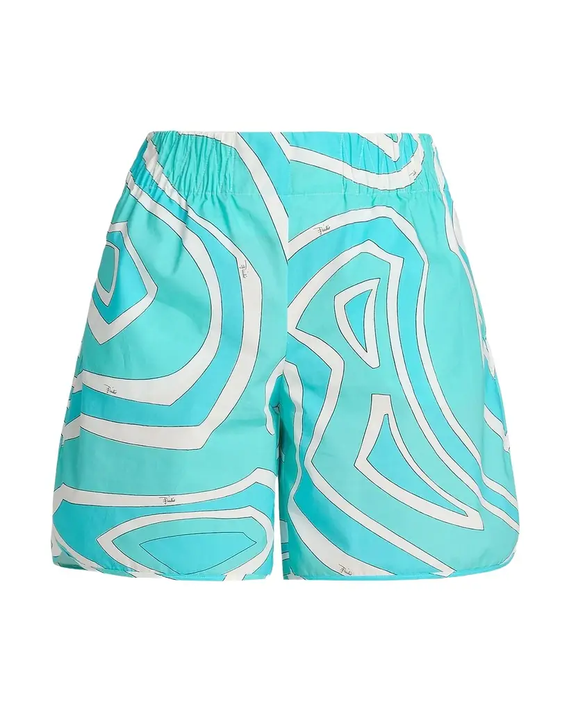 Pucci Iride Cotton Pull-On Shorts