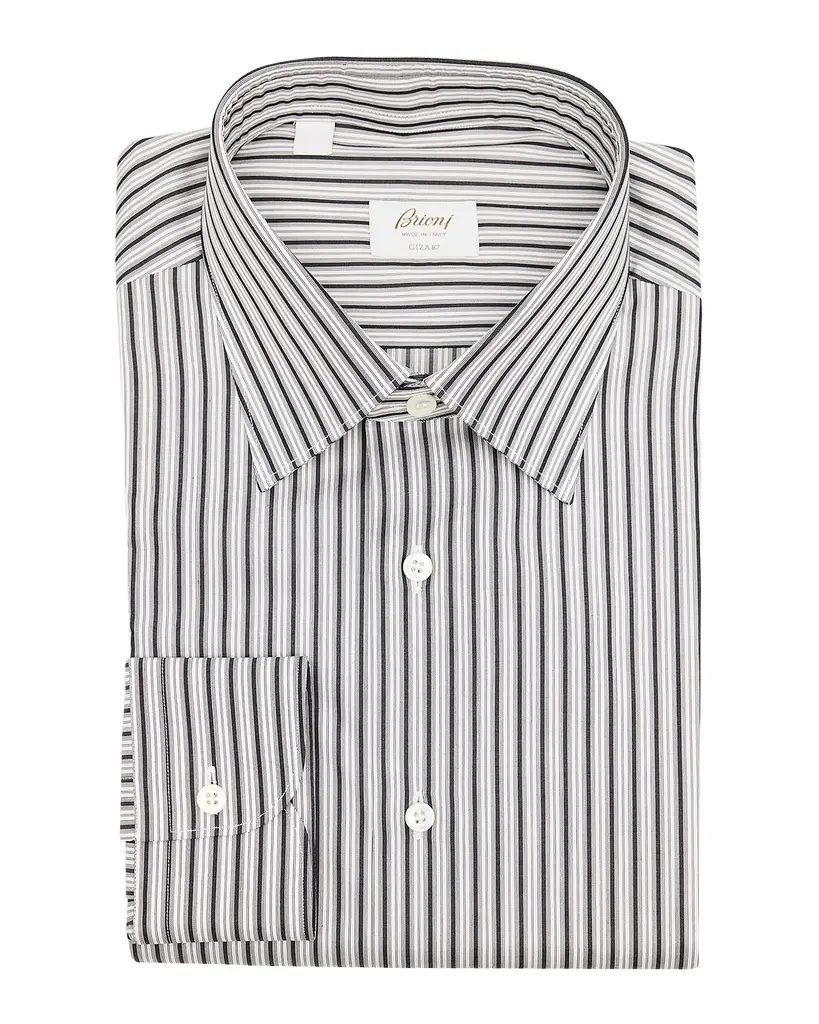 Brioni Men 's Striped Sport Shirt