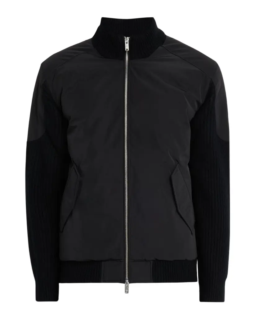 Moose Knuckles Men 's Magnus Knit Hybrid Bomber Jacket