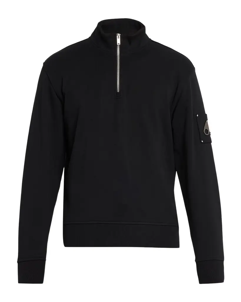 Moose Knuckles Men 's Hartsfield Quarter-Zip Sweatshirt