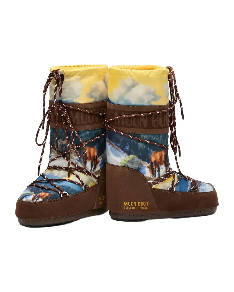 Moon Boot x Guest in Residence Icon Horse-Printed Knee-High Snow Boots