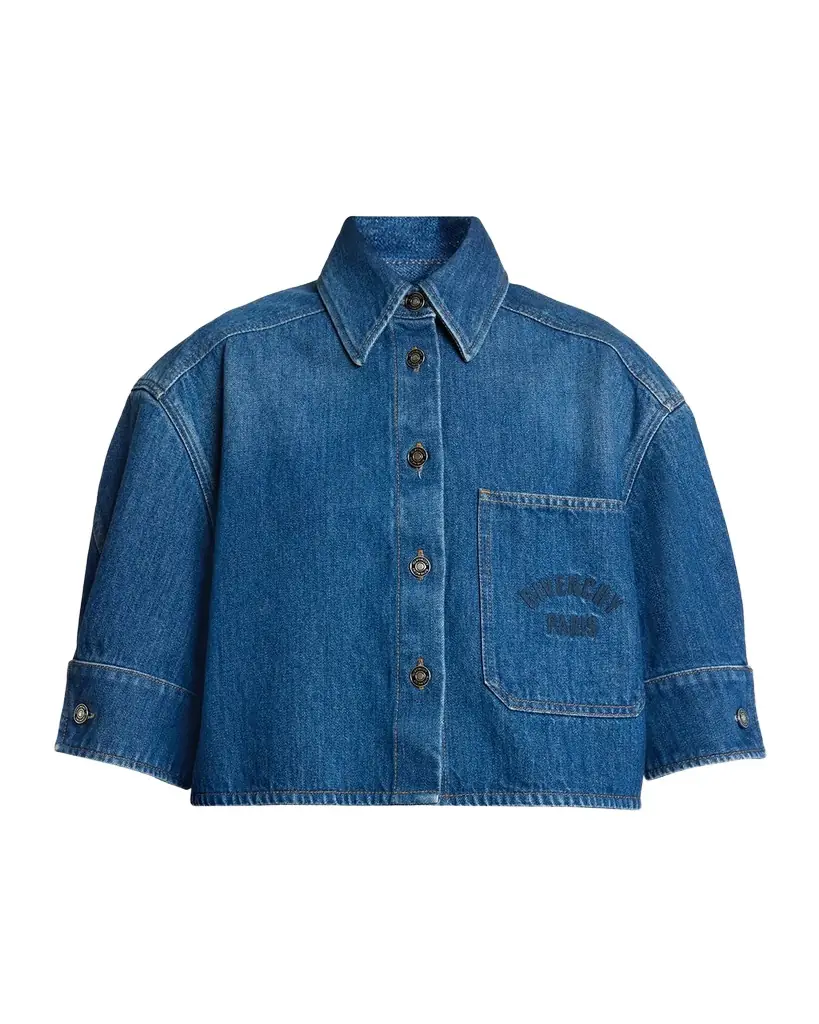 Givenchy Cocoon Short Sleeve Denim Shirt