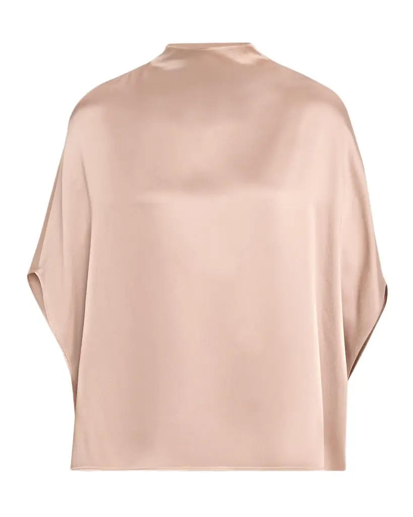 LAPOINTE Satin Cape Tee