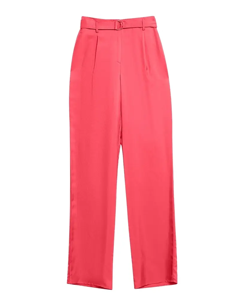 LAPOINTE Silky Twill Belted Pants