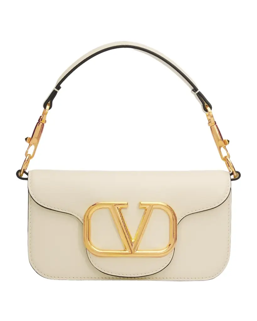 Valentino Garavani Loco Small VLogo Leather Shoulder Bag