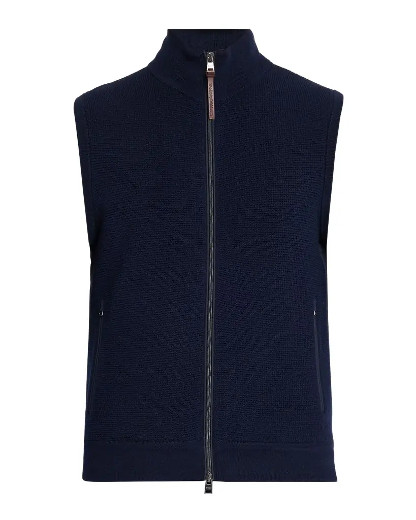Polo Ralph Lauren Men 's Hybrid Full-Zip Knit Sweater Vest