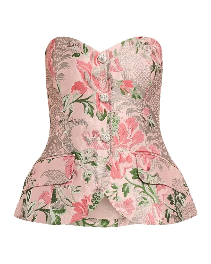 Cara Cara Wes Floral Jacquard Corset