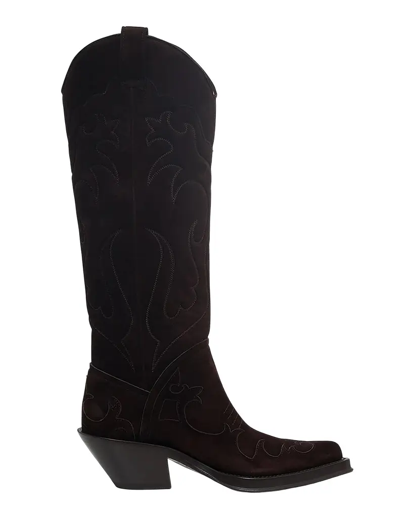 Gabriela Hearst Capitana Suede Cowboy Boots