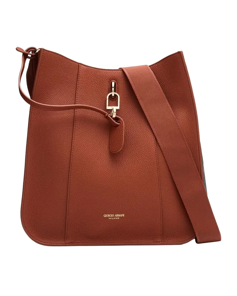 Giorgio Armani Pebbled Leather Crossbody Bag