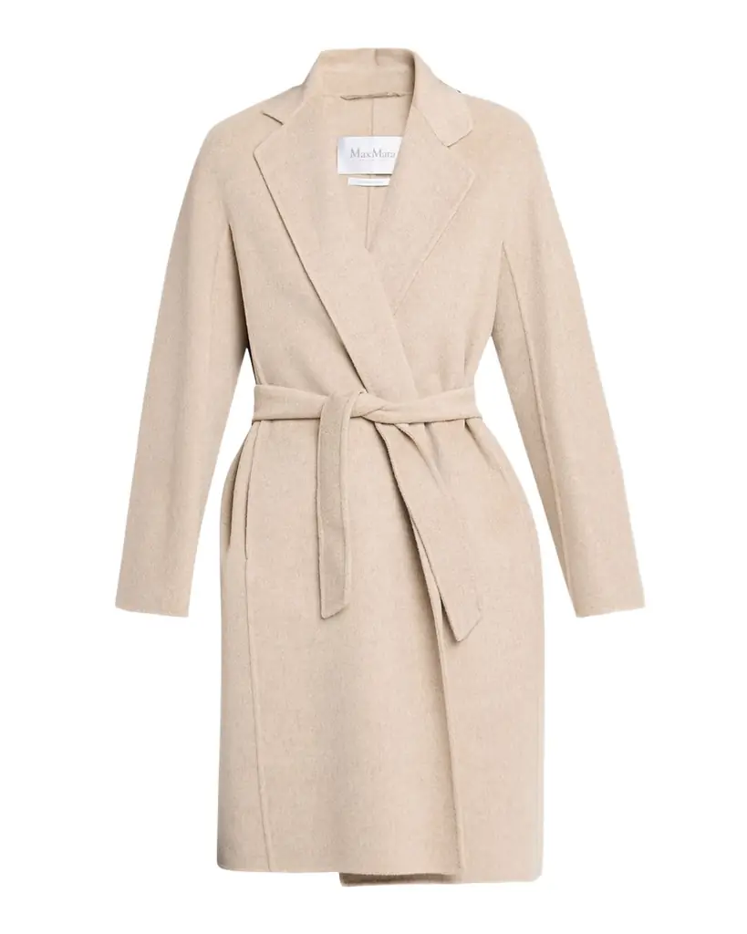Max Mara Aceri Double-Faced Cashmere Wrap Coat