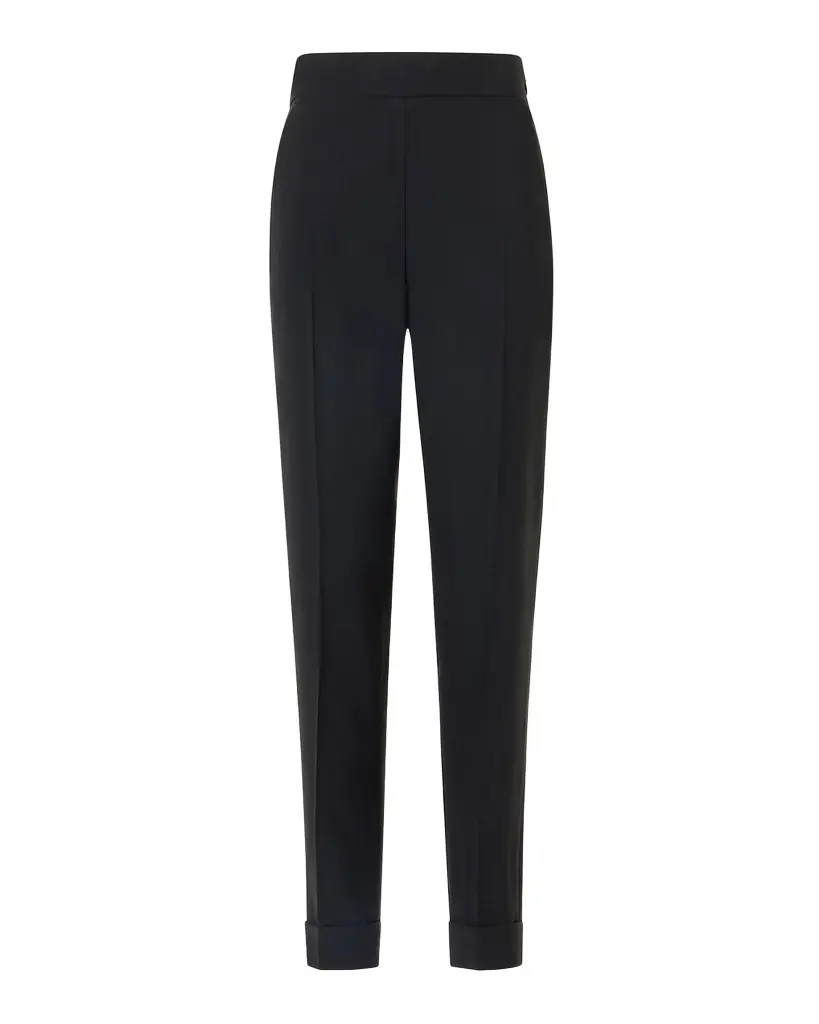 Akris Cuffed Wool-Blend Trousers