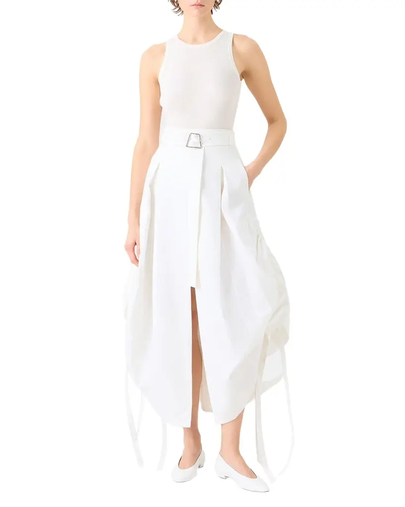 Akris Silk-Cotton Rib Tank Top