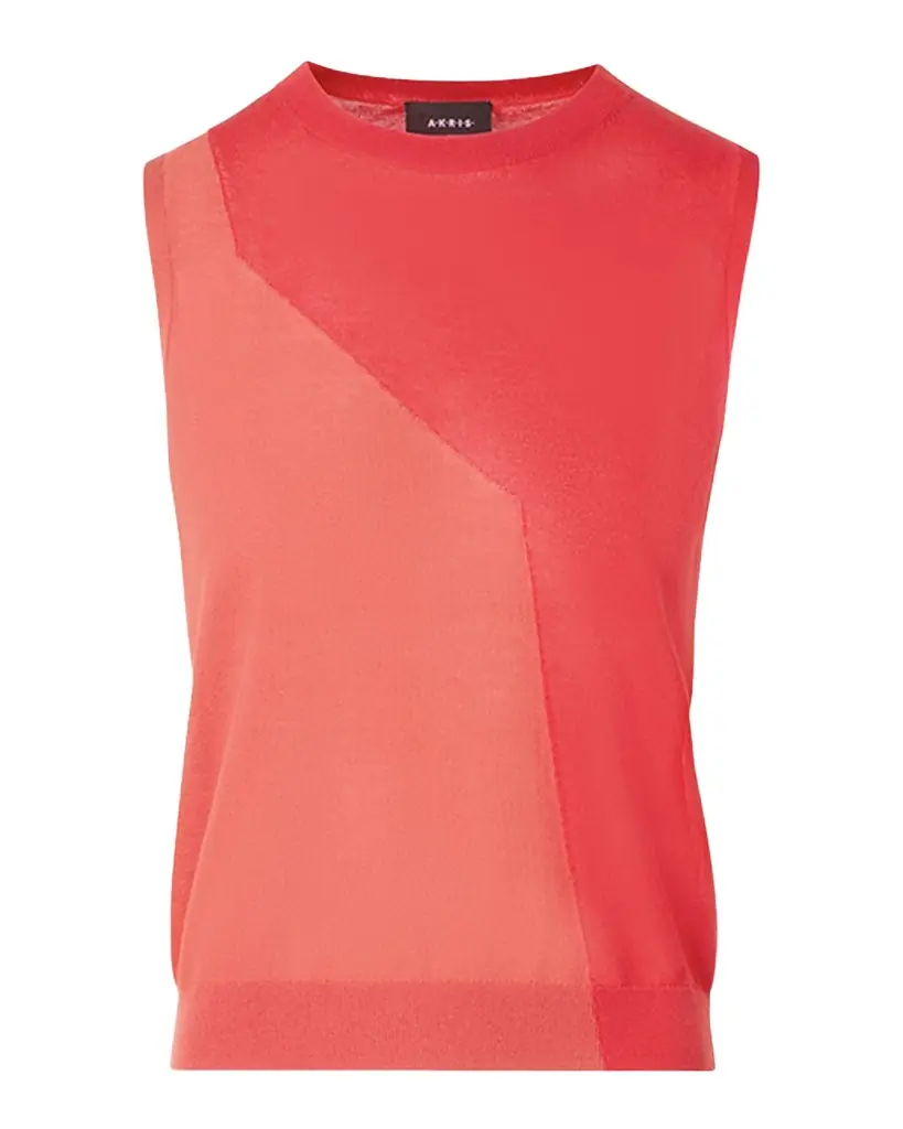 Akris High Plains Cotton-Silk Sleeveless Sweater