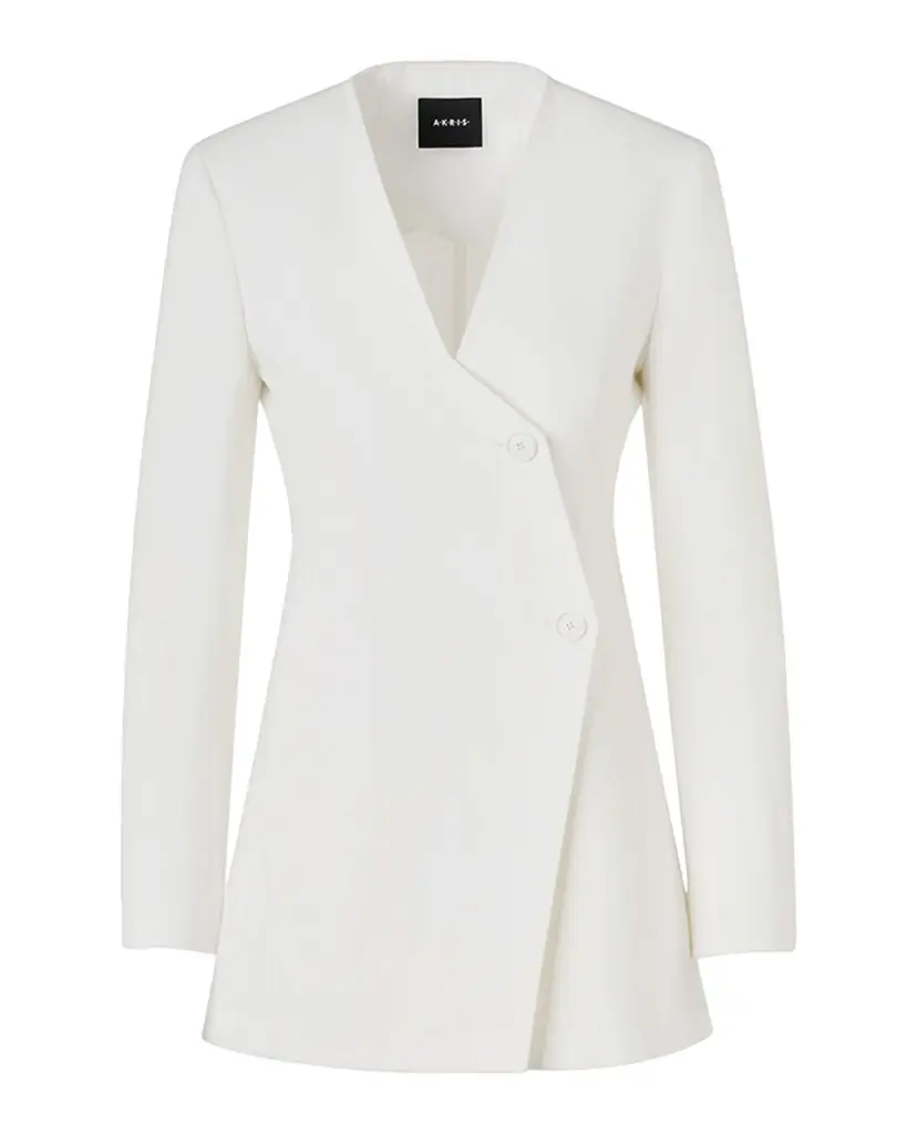 Akris Hakka High Plains Stretch Denim Long Jacket
