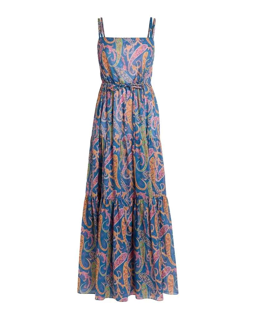 Etro Paisley Tiered Maxi Dress