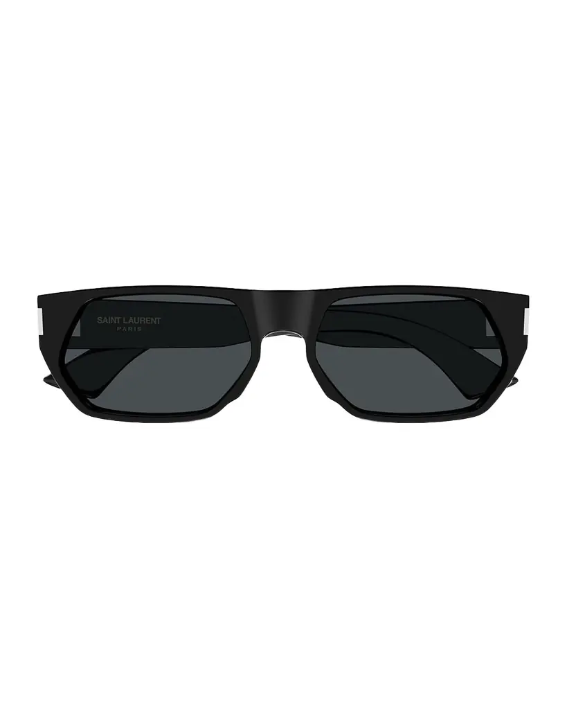 Saint Laurent Men 's SL 898-001 Acetate Rectangle Sunglasses