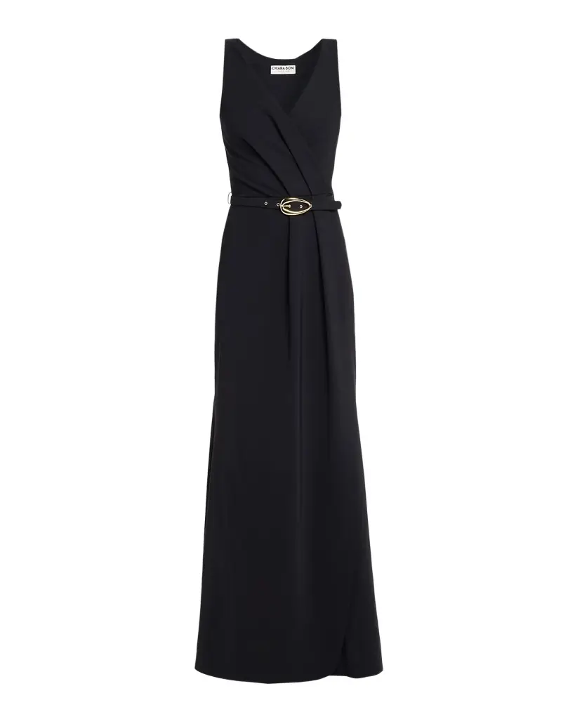 Chiara Boni La Petite Robe Heiha Sleeveless Draped Gown