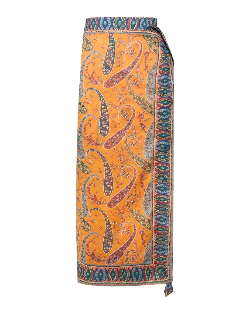 Etro Paisley Maxi Wrap Skirt