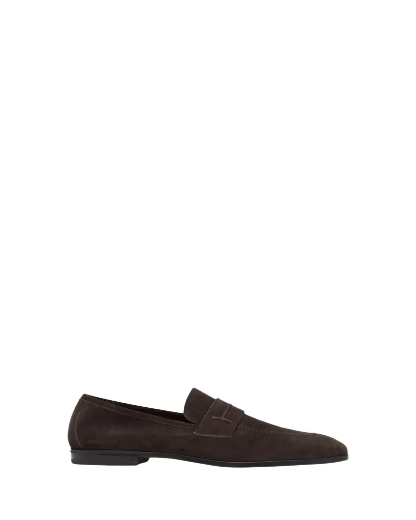 TOM FORD Men's Sean Suede Penny Loafers