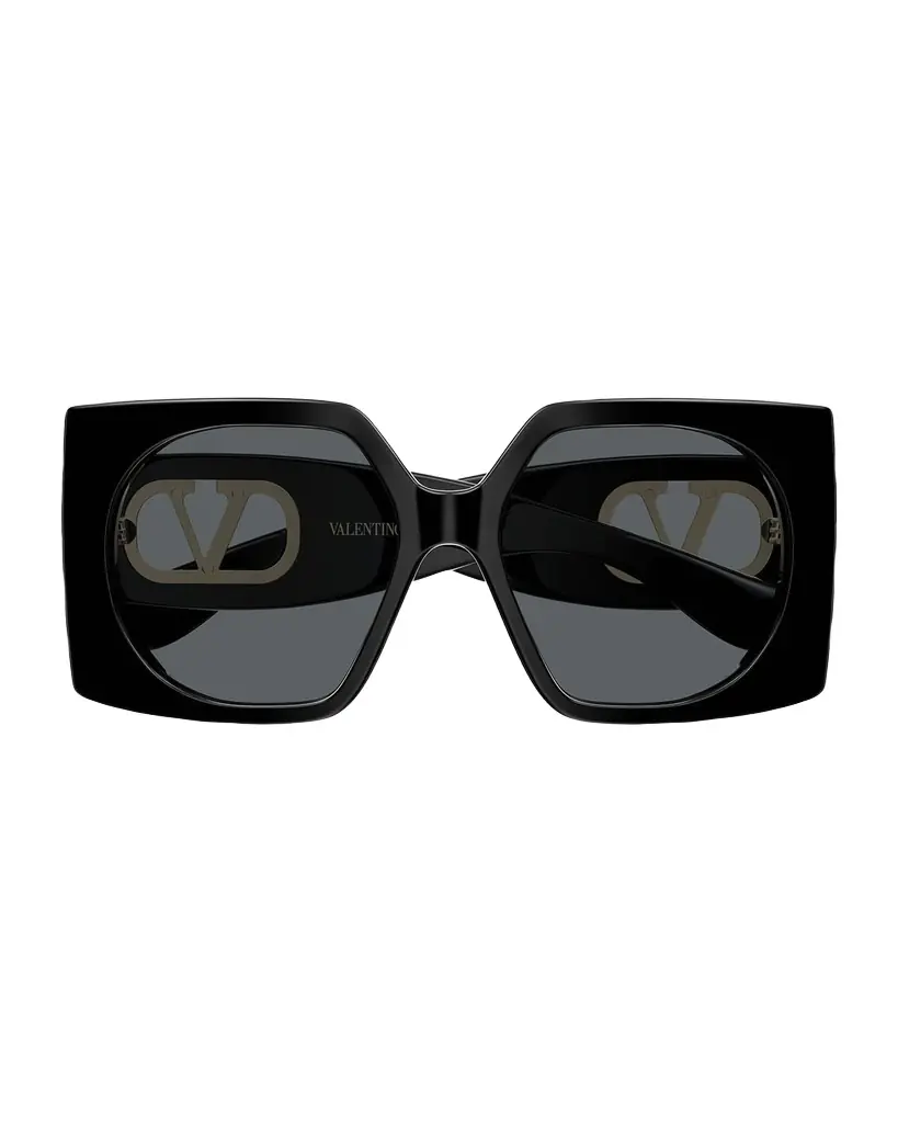 Valentino Garavani VLogo Signature 55mm Square Sunglasses