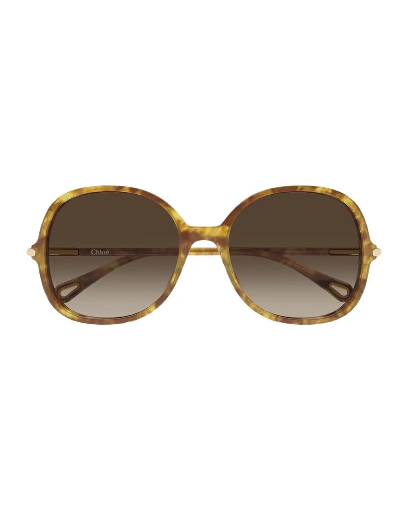Chloe 57mm Acetate Round Sunglasses - Women's Accessories