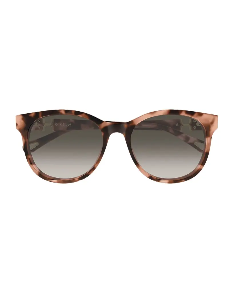 Chloe 56mm Acetate Round Sunglasses