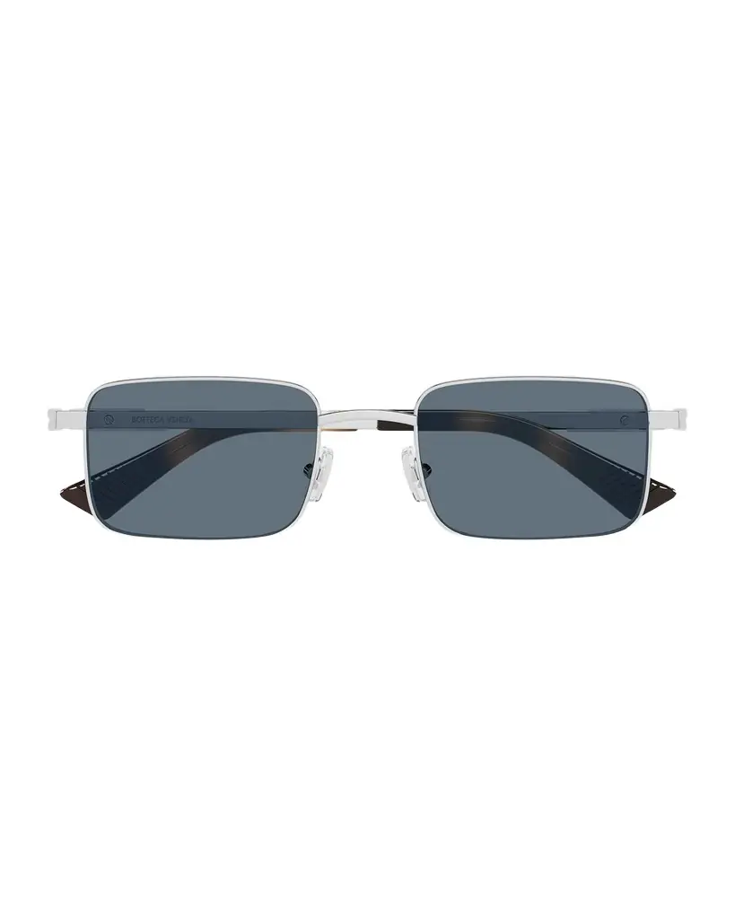 Bottega Veneta Men 's BV1469S-002 Metal Rectangle Sunglasses