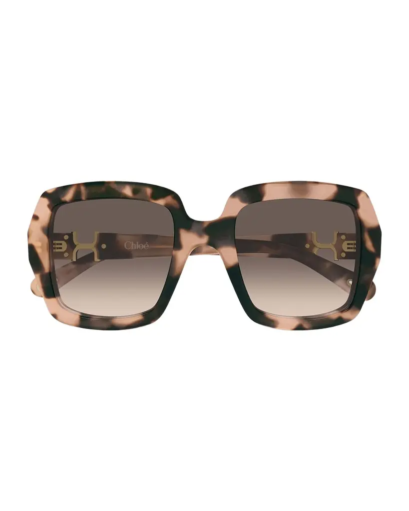 Chloe 52mm Acetate Square Sunglasses