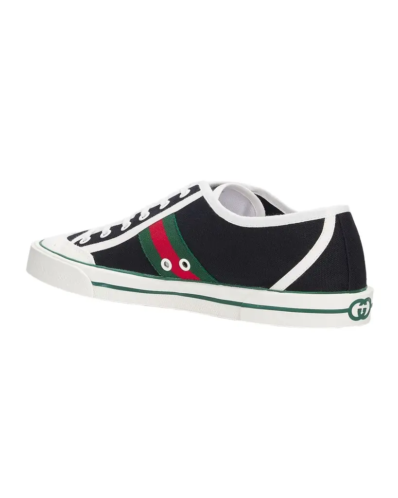 Gucci Men 's Tennis 1977 Canvas Low-Top Sneakers