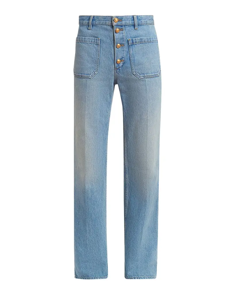 Valentino Garavani Men 's Patch Pocket Jeans
