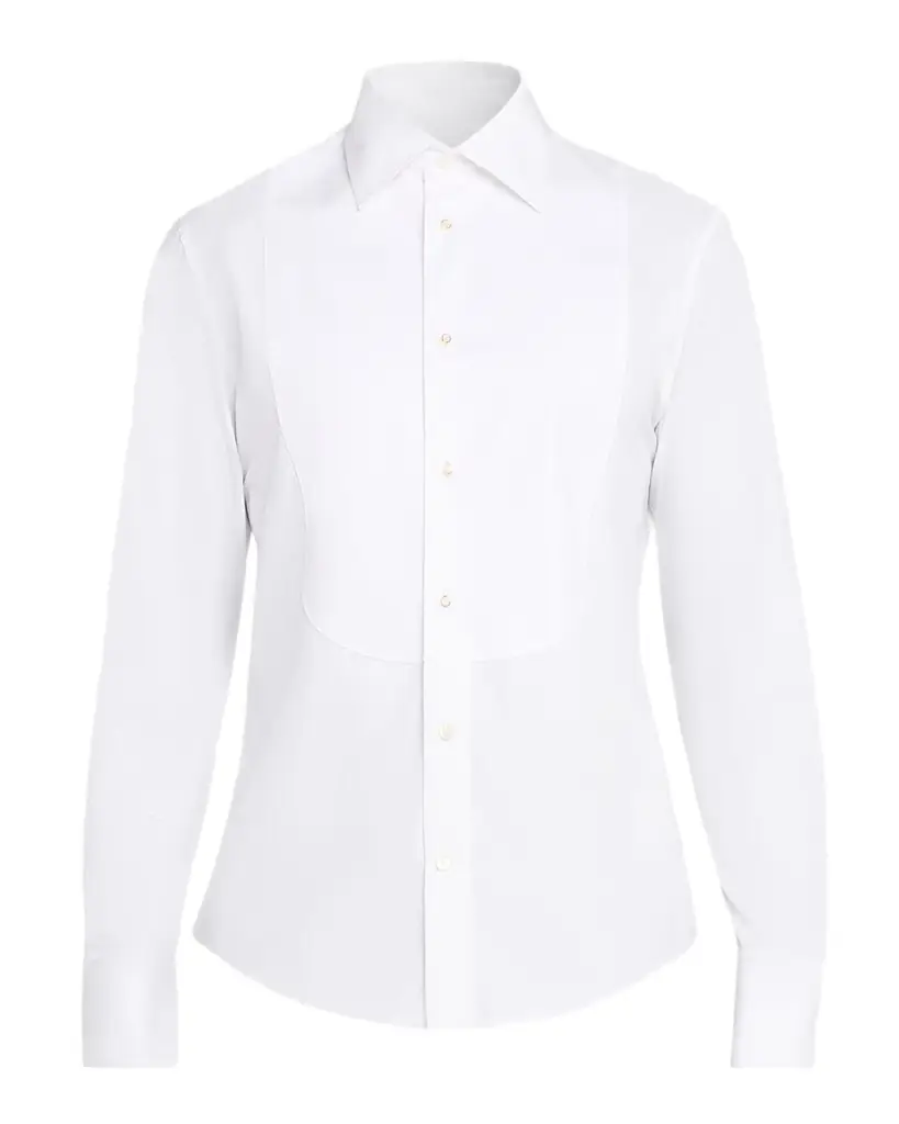 Burberry Men 's Slim Fit Cotton Bib-Front Tuxedo Shirt