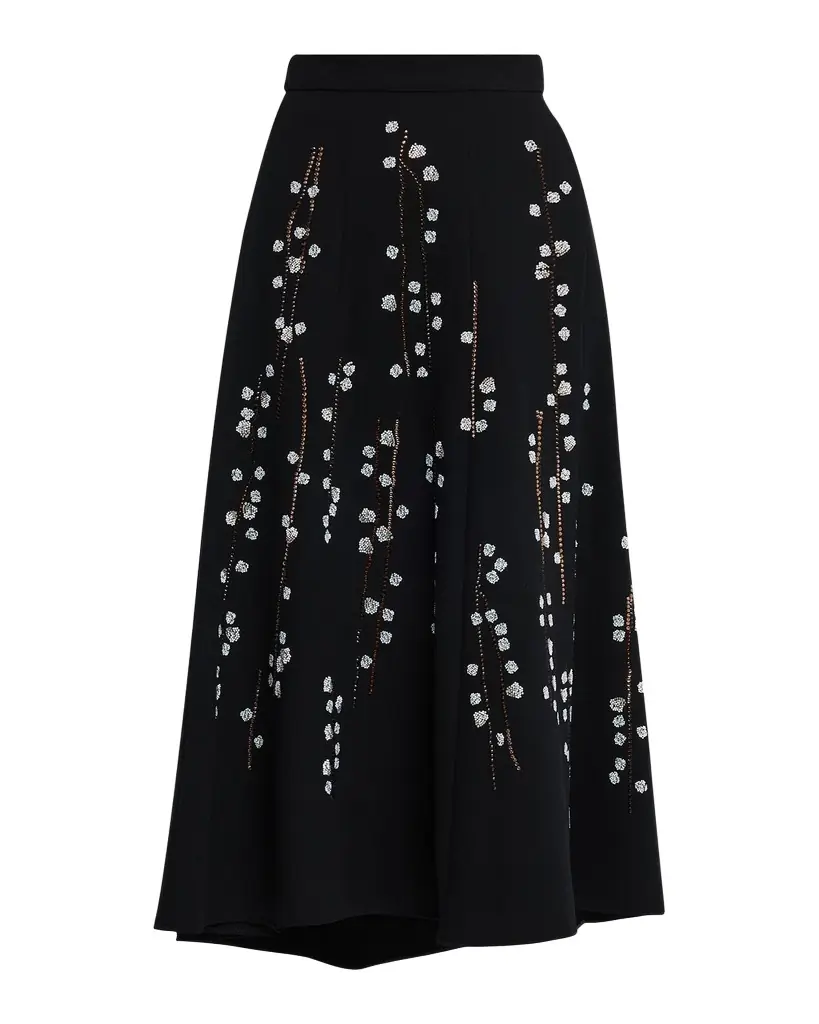 Libertine Sakura Embellished Midi Tulip Skirt