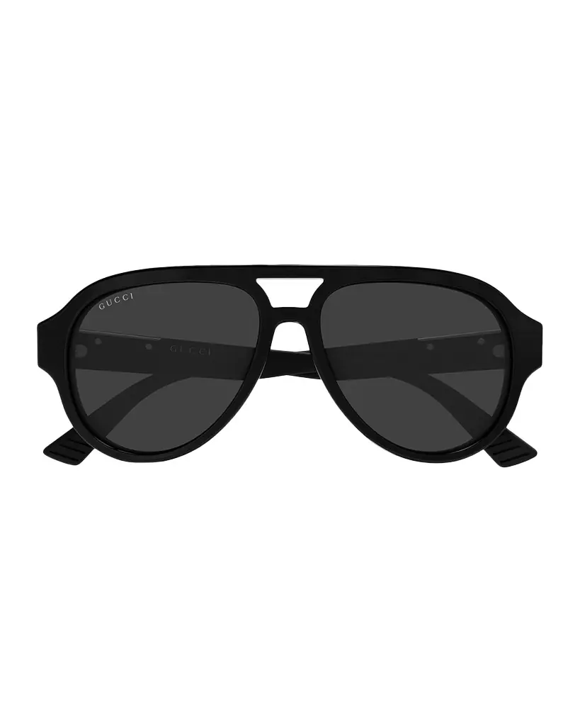 Gucci Men 's GG2088S-001 Acetate Aviator Sunglasses