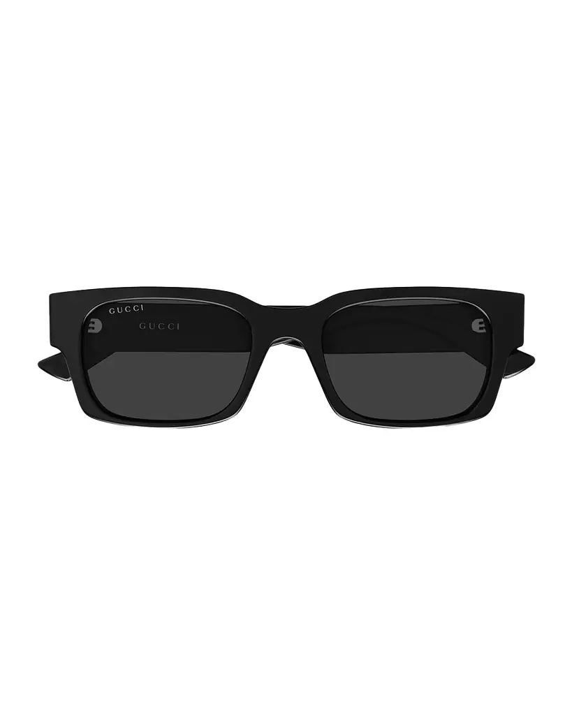 Gucci Men 's GG2084S-001 Plastic Rectangle Sunglasses